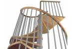 Wood Spiral Stair