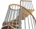 Wood Spiral Staircase